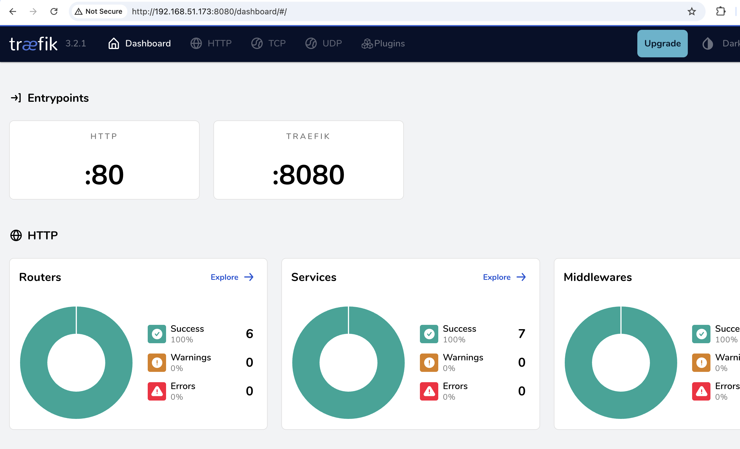 traefik 面板首页