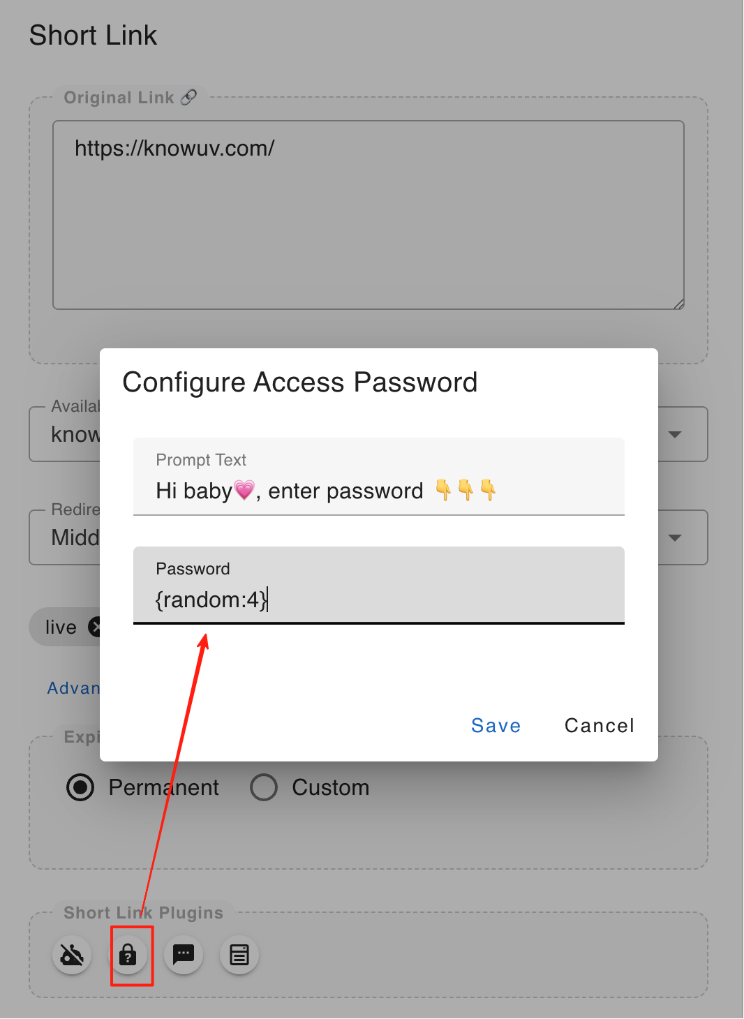 Set random 4-digit password